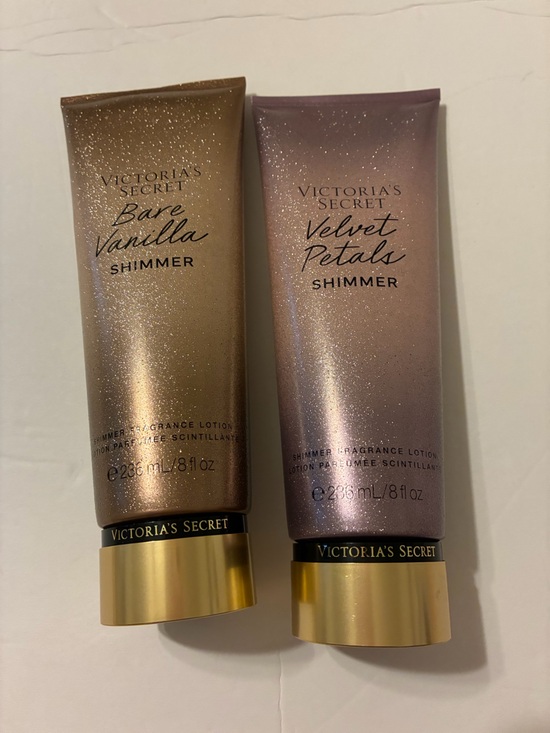 Victoria's Secret Other - 2 NEW*Victoria's Secret Velvet Petals and Bare Vanilla Shimmer Lotion-unopened